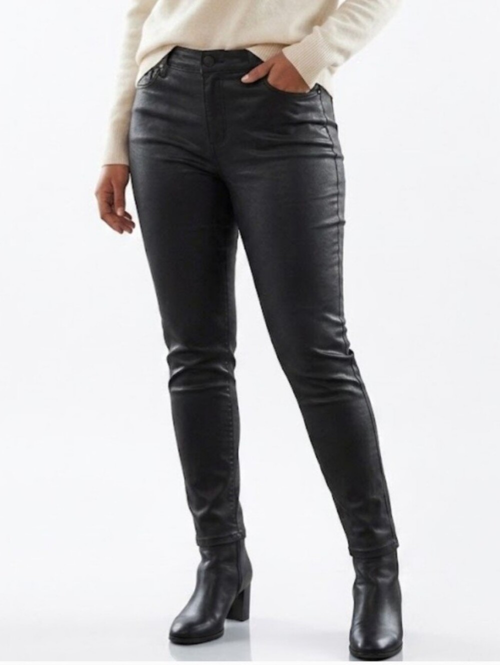 By Santuary Elegant Black Skinny Jeans for Women Size 10  Viscosa Nylon Espandex